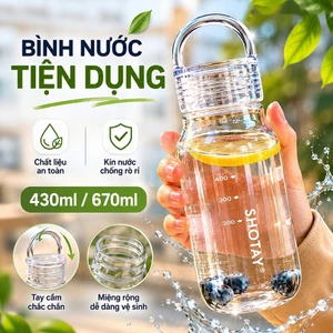 Cốc Nước Tritan Không Chứa BPA Chịu Nhiệt Cao 430ml 670ml Dung Tích Lớn Đối Với Sinh Viên