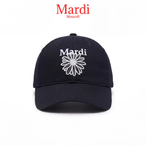 Mũ in họa tiết hoa cúc thời trang Mũ bóng chày trơn thông thường Mũ Snapback có thể điều chỉnh dành cho nữ Mũ Hip Hop đường phố bố mũ
