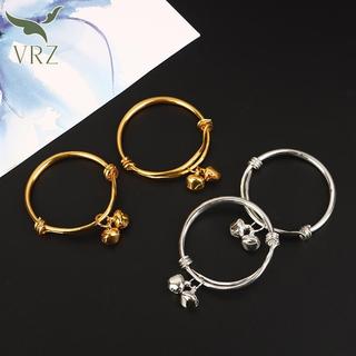 Vòng tay trẻ em mạ vàng VRZ, kiểu tròn mịn, chuông trang sức HOT
