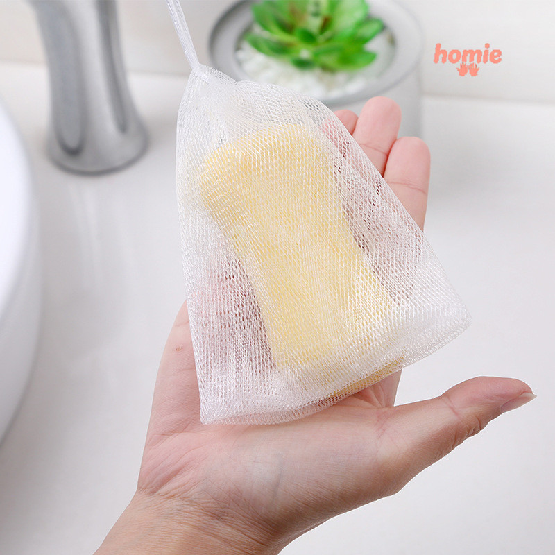 Sữa rửa mặt dạng lưới tạo bọt, túi lưới làm sạch da mặt, xà phòng thủ công, túi lưới.