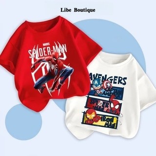 BST Áo MARVEL 2026 Áo thun cotton cho bé  BST áo siêu nhân bé trai phong cách US/UK