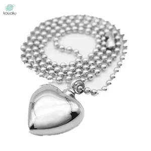 Mặt dây chuyền hỏa táng trái tim Urn Đính cườm Vòng cổ lưu niệm Trang sức tưởng niệm
