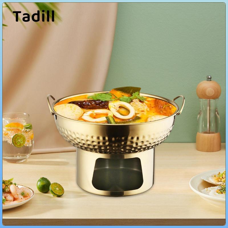 Thái Tom Lẩu Inox Fondaue Nồi Búa Nhìn Mini Steamboat Hearty Stew Hộp Đựng Và Hương Vị Trung Tính Cho Các Bữa Tiệc Gia Đình