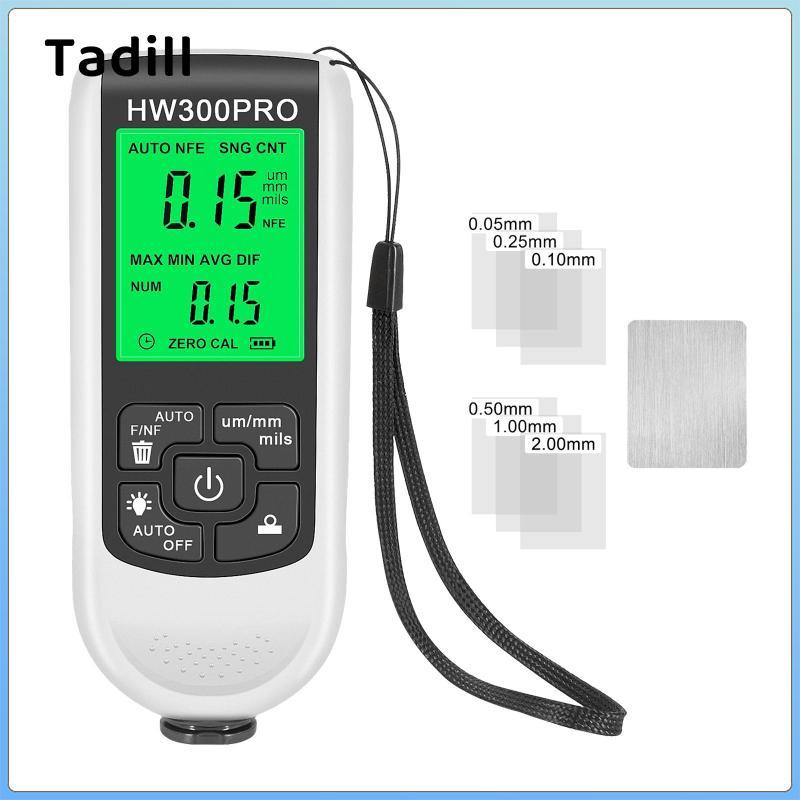 Máy đo độ dày sơn di động 0 ~ 2000Um Độ phân giải 1M Máy kiểm tra độ chính xác cao cho ô tô