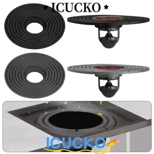 ICUCKO 1 Lõi Thoát Sàn, Có Thể Cắt Nắp Cống Kích Thước Lớn, Chống Mùi Và Côn Trùng Sàn Phòng Tắm 138mm Cống Thoát Nước Nhanh
