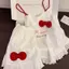Kích thước lớn Fat Sister Phong cách công chúa Nơ Sling Bộ đồ ngủ Quần short mùa hè Homewear Ren Suit