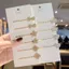 Kẹp Tóc Kim Cương Giả Kẹp Phẳng Đơn Giản Bấm Tóc Lưng Đầu Bên Kẹp Hình Học Ins Tất Cả Trận Đấu Phụ Kiện Tóc Ins Phong Cách NVV3
