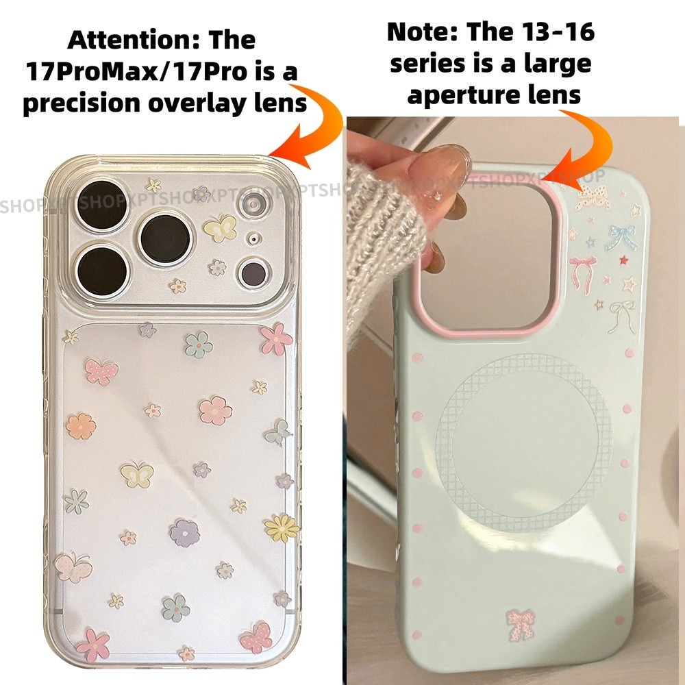 Ốp điện thoại hình trái tim tình yêu bên hoa đầy màu sắc cho iPhone 17 Pro Max 16 15 14 13 Vỏ bảo vệ chống sốc