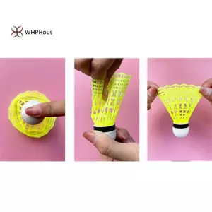< WHPHous-t > 5 Chiếc Homehold Cầu Lông Thể Thao Bền Đẹp Trong Nhà Cầu Lông Bằng Nhựa Nylon Bóng Huấn Luyện Đẹp