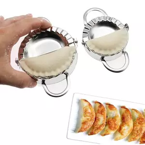 Luckyew Thép Không Gỉ Bánh Bao Máy Làm Bánh Bao Da Khuôn Ravioli Máy Làm Báo Chí Làm Bánh Bao Bánh Ngọt Máy Làm Phụ Kiện Nhà Bếp TQ
