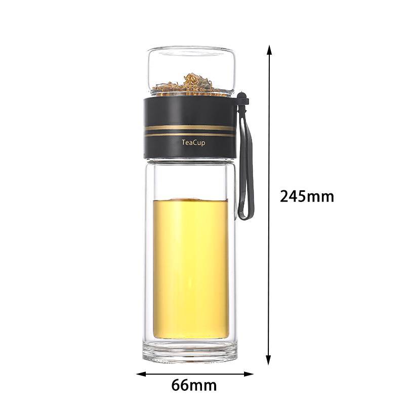 GOAY Trà Thủy Tinh Borosilicate Cao Có Bộ Lọc Thủy Tinh Cốc Tách Trà Kính Cách Nhiệt Hai Lớp Quà Tặng Kinh Doanh VN