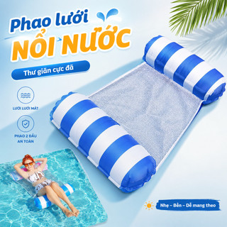 Ghế Phao Hơi Gấp Gọn Di Động Cho Hồ Bơi & Bãi Biển, Nhẹ, Dễ Bơm Và Mang Theo