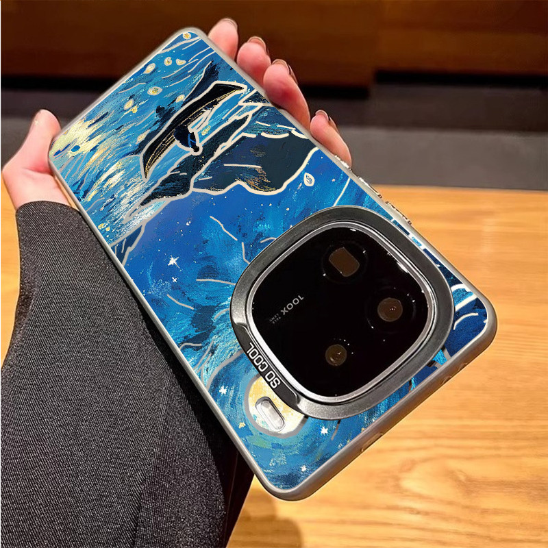 Dành cho IQOO 15 Ultra / 15R / 13 / 12 / Z11 / Z10 Turbo + “Bầu trời đầy sao ” Vỏ điện thoại viền mềm lưng cứng / IQOO Neo 11 / Neo 10 Z9 Turbo Z10X Neo 9 Pro Vỏ IQOO chống sốc