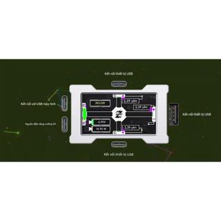 [Ship Nhanh] Bộ Chia Cổng Z-Neo HM Hub 8K Nhôm CNC, Màn Hình, 3 Cổng Output 8K Polling Rate