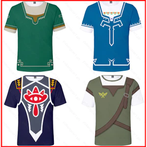 YB1 Trò Chơi Truyền Thuyết Zelda Áo Thun Anime Unisex Tee Cosplay Liên Kết 3d Áo Sơ Mi Tay Ngắn Hàng Đầu Thường Ngày Plus Kích Thước BY1