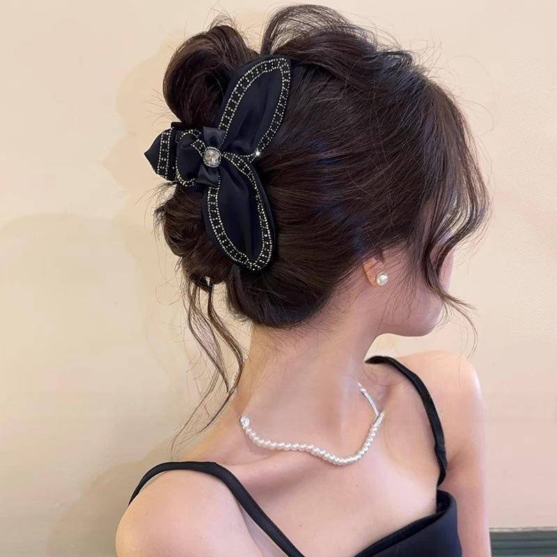 TVKR Lúa Mì Gai Bướm Nút Thắt Tam Giác Kẹp Nữ Duyên Dáng Audrey Hepburn Phong Cách Cá Mập Lớn Kẹp Tóc OIK