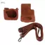 apill GOWENIC PU Leather Vintage Camera Case cho Mini 90 Bảo vệ tinh tế với dây đeo vai có thể điều chỉnh (Màu nâu)