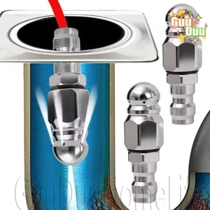 Vòi phun nước áp suất cao - Đầu nạo vét làm sạch ống thoát nước - Vòi phun thoát nước - Bộ đầu phun làm sạch ống thoát nước 1 / 4 '' - Vòi rửa / Giao hàng miễn phí