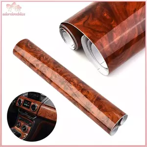 THÊM Độ Bóng Cao Xe Hơi Stier Chống Thấm Nước Bên Trong Dính DIY Phim Hạt Gỗ Vinyl Decal Đa Năng Tự Động Nội Thất Phụ Kiện BSS