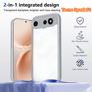Vỏ Cho Tecno Spark 50 Spark50 4G 5G 2026 Vỏ Điện Thoại Silicon Trong Suốt TPU Mềm Trong Suốt Cho TecnoSpark50 Ốp Chống Sốc
