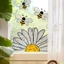 Trang trí nhà cửa - Nhãn dán cửa sổ ong hướng dương - Decal dán phim PVC tĩnh - Đính cửa kính có thể tháo rời - Bánh ngọt tự làm trần - Giấy dán tường phòng ngủ / Giao hàng miễn phí