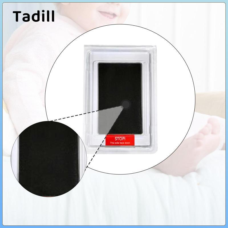 Tadill Clean Touch Ink Pad Mess Free Baby Hand Footprint Maker Paw Print Stamp Kit có thẻ cho quà tặng bộ nhớ DIY