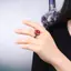 PNPIA- Vàng Cổ Tay Nghề Thủ Công Tự Nhiên Carnelian Nhẫn Nữ Hoa Men Phong Cách Quốc Gia Nhẹ Sang Trọng Cưới Trang Sức Quà Tặng