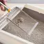 Luckyew Thép không gỉ Lưới mịn Cat Litter Scoop Dễ dàng làm sạch Xẻng chống dính cho bò sát Cát hiệu quả Bền bỉ Muỗng xả TQ