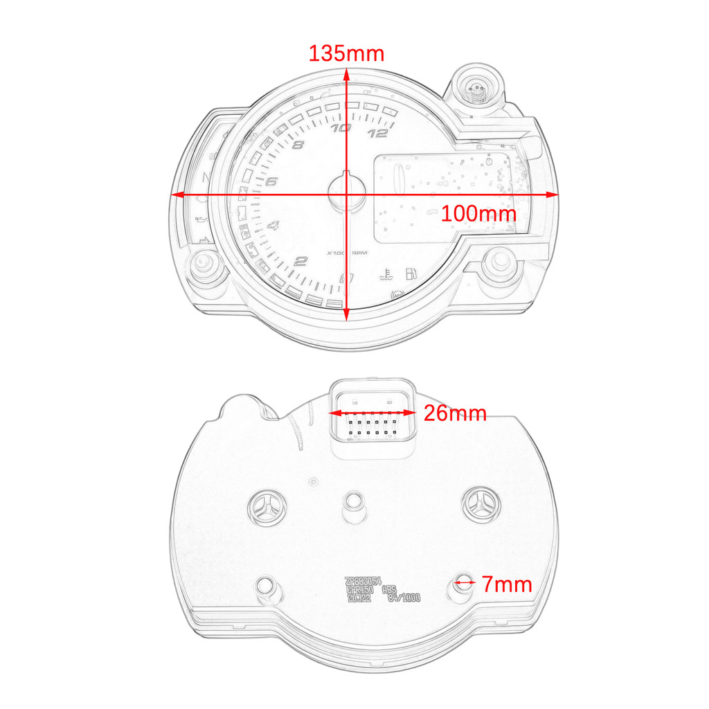 Phụ tùng xe máy Quốc gia IV lắp ráp dụng cụ phiên bản ABS dụng cụ cơ khí cho Apulia GPR150ABS phiên bản APR150-V