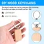 20 Chiếc Trống Gỗ Gỗ Móc Khóa Tự Làm Móc Khóa Gỗ Móc Khóa Thẻ Chống Mất Gỗ Phụ Kiện Quà Tặng