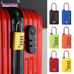 Khóa mật khẩu hải quan BORAGETE, Công cụ bảo mật Khóa kết hợp 4 chữ số TSA, Ổ khóa tủ chống trộm sáng tạo cho du lịch