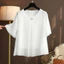 Áo Sơ Mi Voan VN, Áo Thun Nữ Tay Ngắn, Size Lớn, Phong Cách Hàn Quốc Mới, Vừa Vặn, Che Bụng, Slim-Fit, Phong Cách Phương Tây, Thích Hợp Với Trọng Lượng 100kg Áo Sơ Mi Nhỏ Cho Bé Gái Plump.