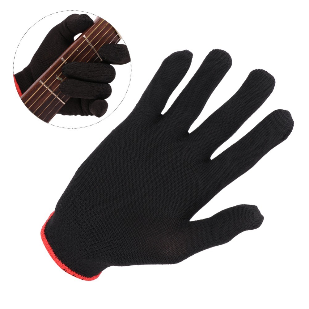 Găng Tay Đàn Guitar NKSFX 8 Chiếc, S / M / L Đen Guitar Bảo Vệ Đầu Ngón Tay, Chất Liệu Nylon Cao Cấp Găng Tay Luyện Tập Guitar Chơi Nhạc Cụ