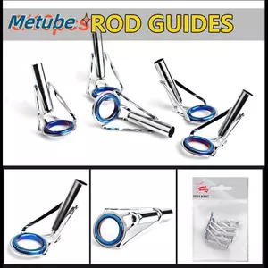 METUBE 5 / 10 Chiếc Hướng Dẫn Cần Câu Bền 1-9 # Bộ Dụng Cụ Sửa Chữa Đầu Inox