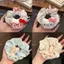 Dễ Thương Chấm Bi Đeo Kính Miffy Thỏ Tóc Ngọt Scrunchy Cô Gái Trái Tim Buộc Đuôi Ngựa Đầu Dây Bóng 2025 Dây Cao Su