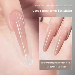 XUAN 240 Chiếc Sandwich Dual Nail Forms 15 Kích Thước Mở Rộng-Hình Dạng Thường Ngày Trên Đáy Khuôn Dài Quan Tài Hạnh Nhân Móng Tay Nghệ Thuật Hình Thức Dụng Cụ Làm Móng Tay VN