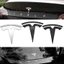 Bộ phận trang trí ngoại thất ô tô Tesla Model 3 / Y - Bộ thay thế logo kim loại màu đen biểu tượng cản trước & cốp sau