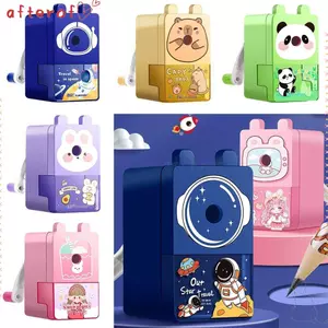 Công cụ mài bút chì AFOF, Bút chì tự động nhập Capybara / Phi hành gia / Máy mài bút chì gấu trúc, Phim hoạt hình chống dính chì Dụng cụ cơ khí quay tay Học sinh