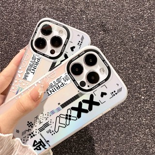 Ốp lưng họa chữ PRINT STREAM và biểu tượng game, vỏ mềm chống trầy cho iPhone Bảo Vệ Camera Cấp iPhone 17/16/15/14/13/12