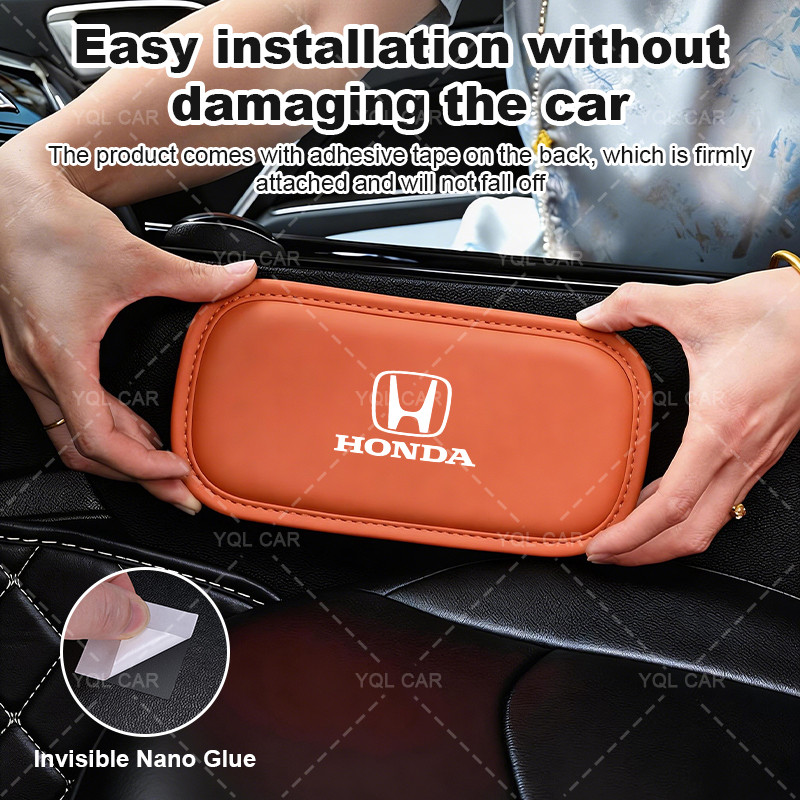 1 / 2 Chiếc Da Chân Ô Tô Còn Lại Tay Miếng Lót Mềm Ghế Ô Tô Đệm Bảo Vệ Cho Xe Honda Civic Accord Phù Hợp Với CR-V HR-V Loại R Mugen