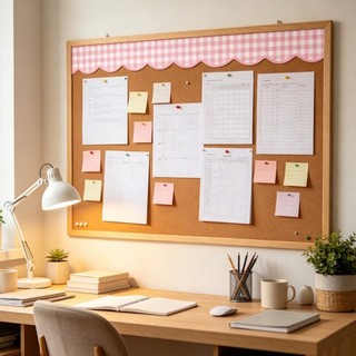 VA Bảng tin đa năng Edging Decal Gingham Trim Lớp học Trang trí nhà cửa