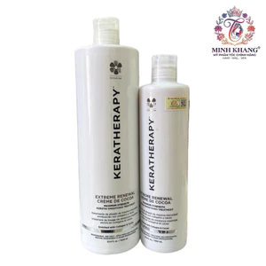 Phục hồi tóc hư nát và làm thẳng tóc xoăn rối thành tóc thẳng Keratin KERATHERAPY EXTREME Renewal COCOA 500ml [ MK ]