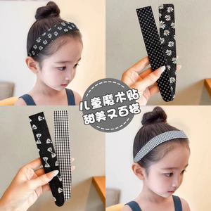 Trẻ Em Gãy Tóc Sắp Xếp Dụng Cụ Tiện Dụng Không Làm Tổn Thương Tóc Velcro Bé Gái Đầu Lưng Dây Buộc Tóc Cô Gái Nổ Miếng Dán