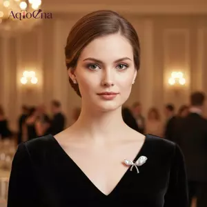 AqToCna Ngọc Trai Nơ Thời Trang Trâm Cài Chân Cho Nữ Trâm Cài Quần Áo Phụ Kiện AqToCna
