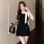 Áo Vest nơ hợp thời trang quốc gia phong cách Hàn Quốc Hot Girl Slim-fit Split Phiên bản mùa hè tay áo trí tuệ nhẹ nhàng