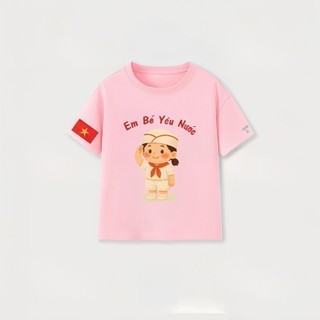Áo phông cộc tay hình Yêu Tổ Quốc cho bé trai bé gái Kids T Mall áo Cờ Đỏ Sao Vàng Việt Nam cho bé #15