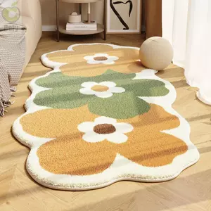 Thảm ROLY, Thảm trải sàn mềm hình hoa, Thảm in hoa sang trọng phong cách Bắc Âu Fluffy sang trọng chống trượt Home Essentials