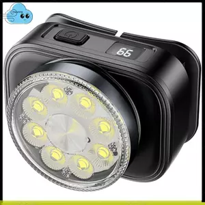 Đèn pha LED chùm rộng Đèn pha có màn hình LCD để câu cá, cắm trại