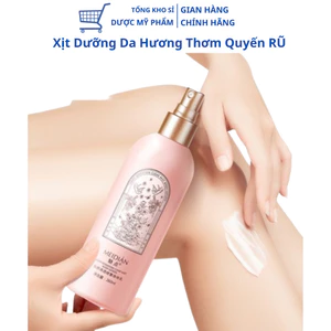 Xịt dưỡng thể trắng da, làm Thơm Cơ Thể giảm mụn lưng, dưỡng ẩm, cải thiện dày sừng nang lông