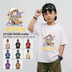 Áo thun bé trai in hình hoạt hình mềm mịn, Không gây kích ứng da, học sinh tiểu học, Mặc hằng ngày